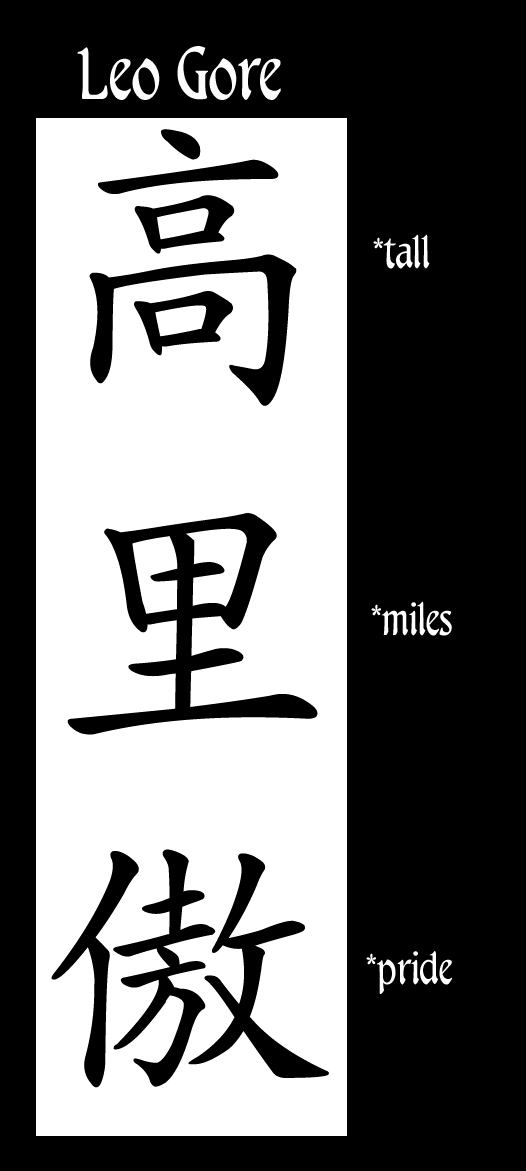 Chinese Name Tattoo- Chinese Name Translation - Chinese Name Calligraphy- 